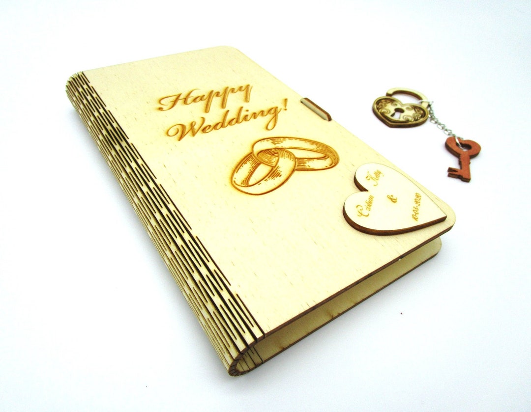 Wooden Wedding Money Box Envelope, Wedding Box, Wedding Wishes
