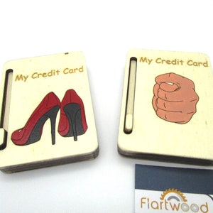 Box porta carta di credito in legno, custodia per biglietti, portafoglio in legno, porta carte, regalo per lui, regalo per lei, handmade