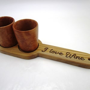 I love wine glass kit, wooden wine holder, wine lover, wine glasses, wooden tray, wine glass holder, housewarming