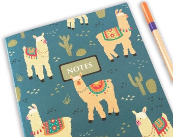 Notebook Journal - Llama notebook - Lined notebook - Cute journal - Stationery - Writing Journal - Llama - Lined Notebook - Stationery Gift