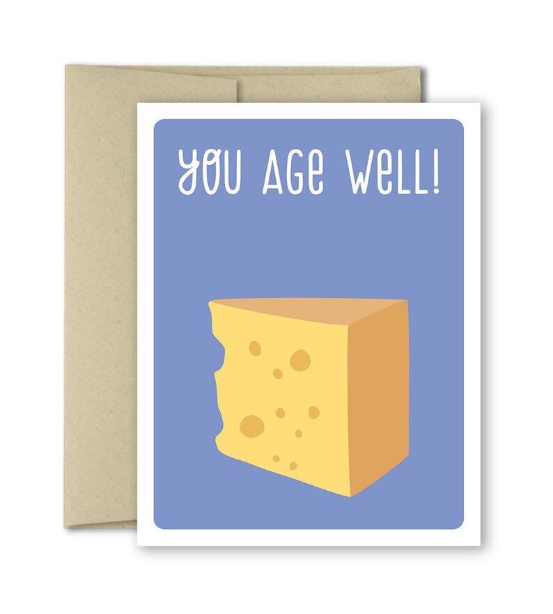 Birthday card Humorous birthday card Cards for men Funny Birthday Card Greeting cards funny Birthday card for friend You Age Well image 2