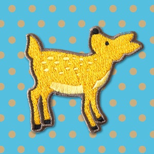 50% OFF - Deer patch - Iron on Patches - Embroidered Patch - Cute Patches - Patches for Jackets - Sew on patch - Appliques -Denim Patches