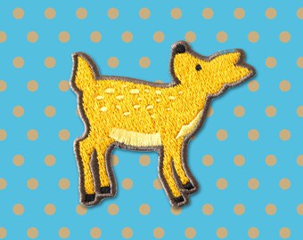 50% OFF - Deer patch - Iron on Patches - Embroidered Patch - Cute Patches - Patches for Jackets - Sew on patch - Appliques -Denim Patches