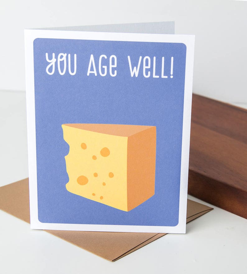 Birthday card Humorous birthday card Cards for men Funny Birthday Card Greeting cards funny Birthday card for friend You Age Well image 1