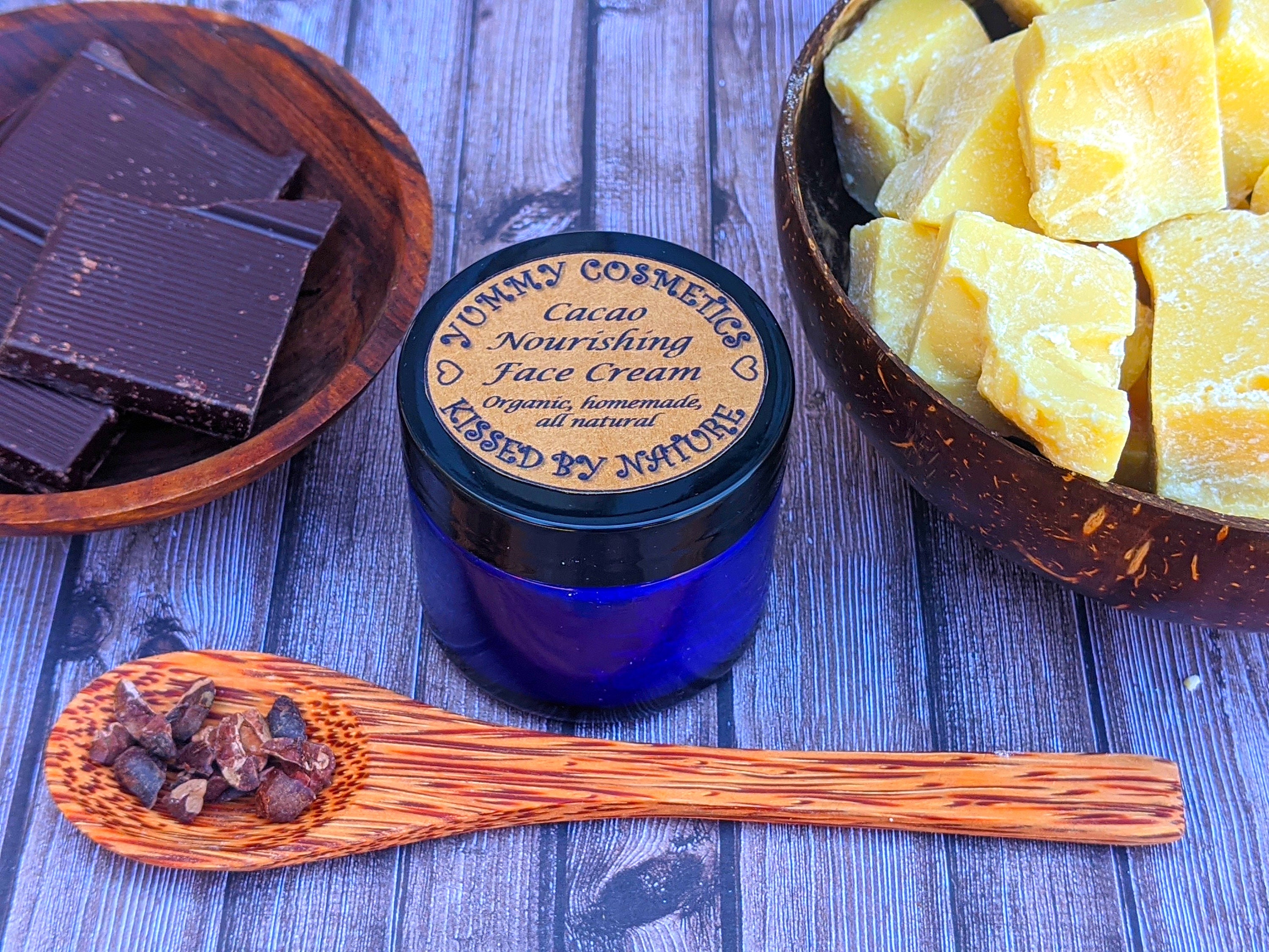 フェイスクリーム cacao Cacao Face Cream~homemade, Organic, All Natural~glass Jar - Etsy