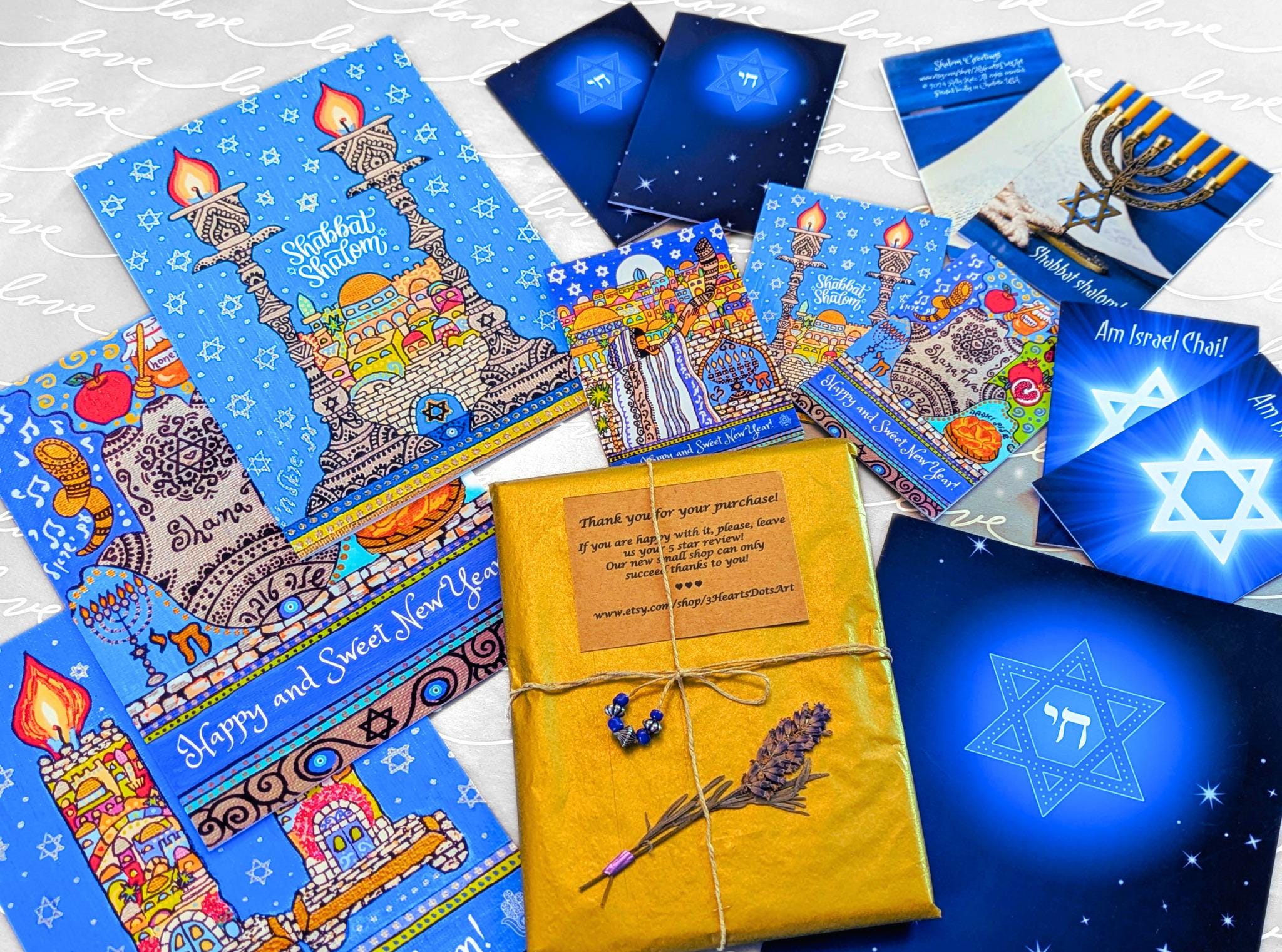 Purim Mishloach Manot Cards, Colorful Jewish Holiday Art, Greeting Card ...