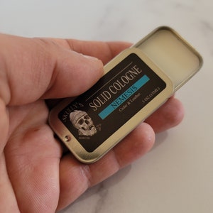 Solid Cologne for men - Nemesis (Cedar, Leather & Amber)