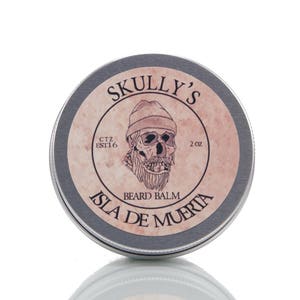 Skully&#39;s Isla De Muerta Beard Balm 2 oz. | Beard balm for men | Coconut, pineapple |