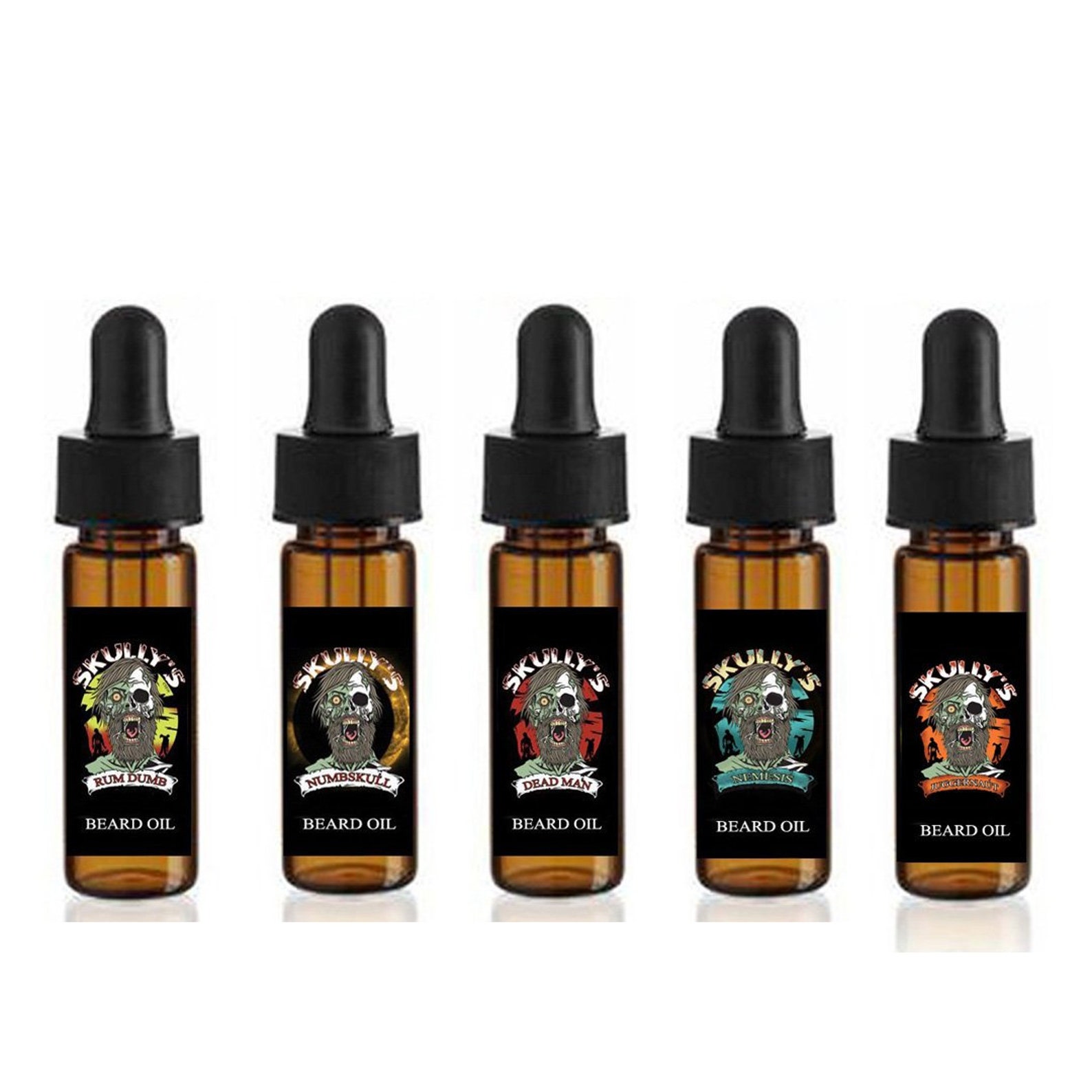 Beard Oil Samplers | Beard Oil Sample 5 Pack | Beard Oil | Skully's ...
