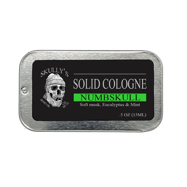 Solid Cologne For Men - Numbskull (Musk, Eucalyptus & Mint)