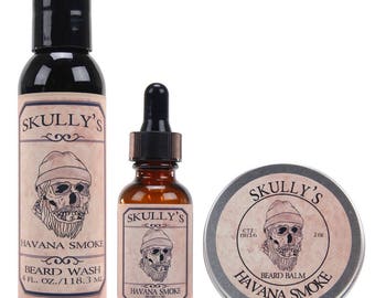 Skullys HS Bartwäsche, Bartöl und Bartbalsam Beard Kit | Bart-Kits für Männer