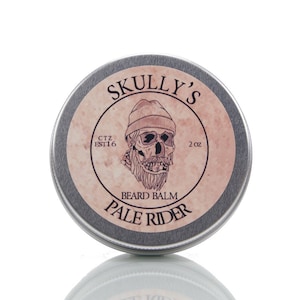 Skully&#39;s Pale Rider Beard Balm 2 oz Unscented | Fragrance Free, Unscented All Natural | beard balm for men |