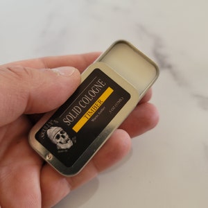 Solid Cologne for Men - Timber ( Warm Amber Scent)