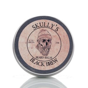 Beard Balm 2 fl. oz. | Coffee scented beard balm for men | Men&#39;s Leave-in Beard Conditioner and Tamer | Skully&#39;s Black Brew