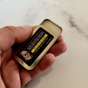 Solid Cologne for men - Rum Dumb ( Bay Leaf, Dark Rum & Citrus)