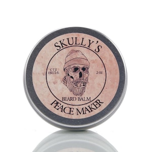 Skully&#39;s Beard Balm 2 oz. - Men&#39;s Leave-in Beard Conditioner and Tamer - All Natural Orange, Vanilla & Lime Scented