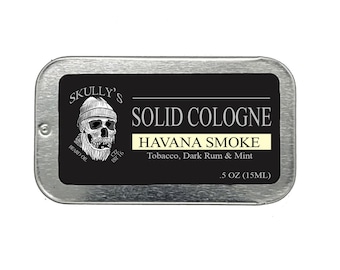 Colonia solida per uomo - HS (tabacco, rum scuro e menta)