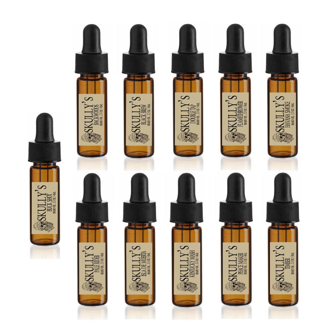 Skully's Beard Oil Sample Set | Beard Oil Sampler | Beard Oil Sample ...