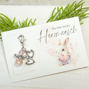 1 Schutzengel Karte Glas Engelchen-Anhänger Taschen- Schlüsselanhänger Geschenkidee kleine Geschenke für Frauen Adventskalender Füllung
