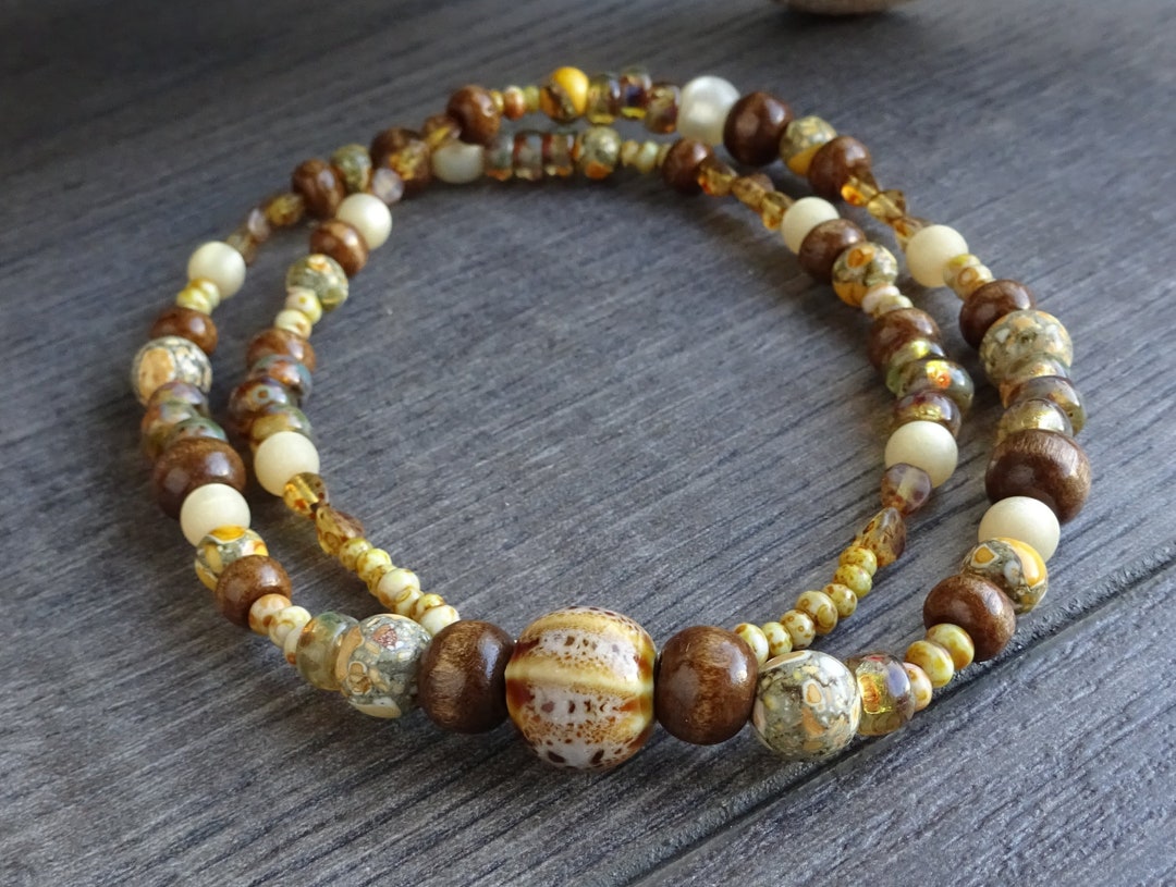 Collier Perles Vertes Stella & Dot Kelly - Bijou Déclaration - Occasion