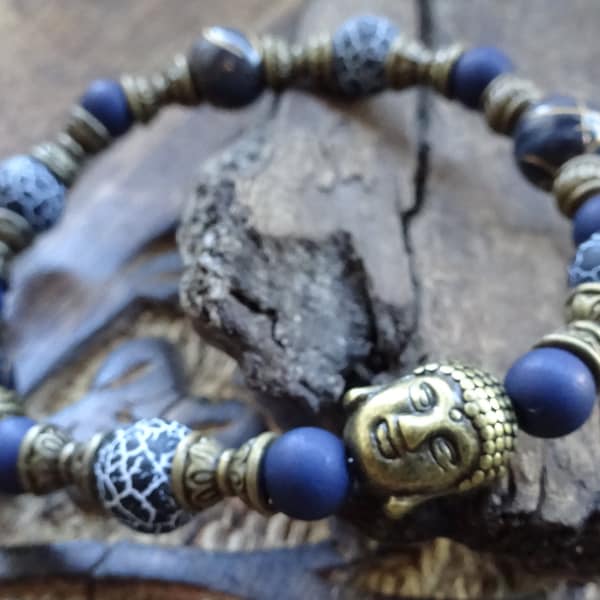 Buddha-Armband für 15+cm Handgelenks-Umfang Perlenarmband Schmuck Handarbeit kleine geschenke für Frauen und den adventskalender jewelry