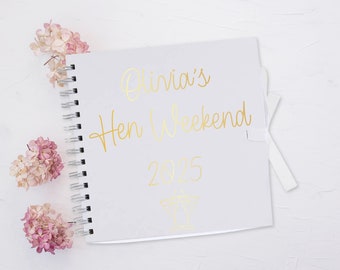 Personalised Hen Weekend Scrapbook, Hen Party Album, Guestbook, Hen Night, Hen Party Memory Book, Hen Photo Album, Bride to Be Gift