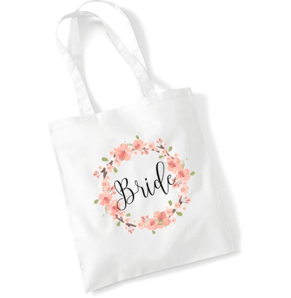 TOTE BAG Wedding Party Bride Bridesmaid Ladies Party Hen Do Gift SHOPPER