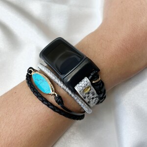 Fitbit Charge 6 5 WatchBand Layered Snake Skin Patter Charge 5 Bracelet Boho Chic Fitbit Charge 6 Bracelet Fitbit Charge Wristband Best Gift