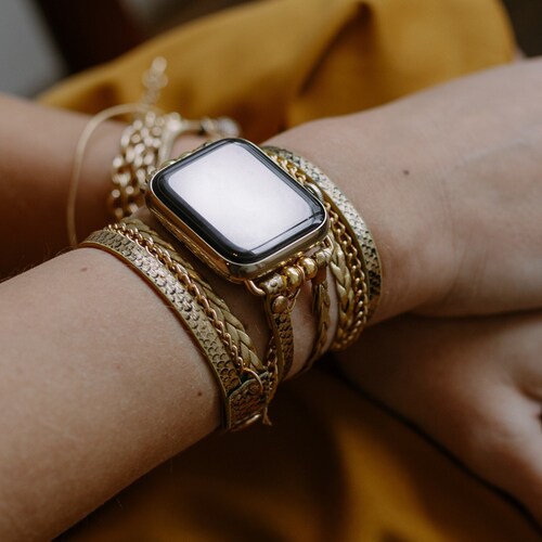 Gold Boho Apple Watch Band for Iwatch 7 