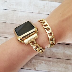 Mens gold apple watch band discount