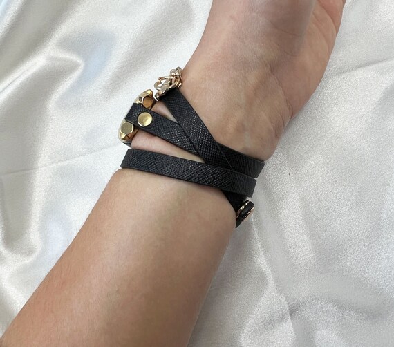 ゴールドチェーンレザーFitbitバンド：Charge 5/6用ファッションリスト