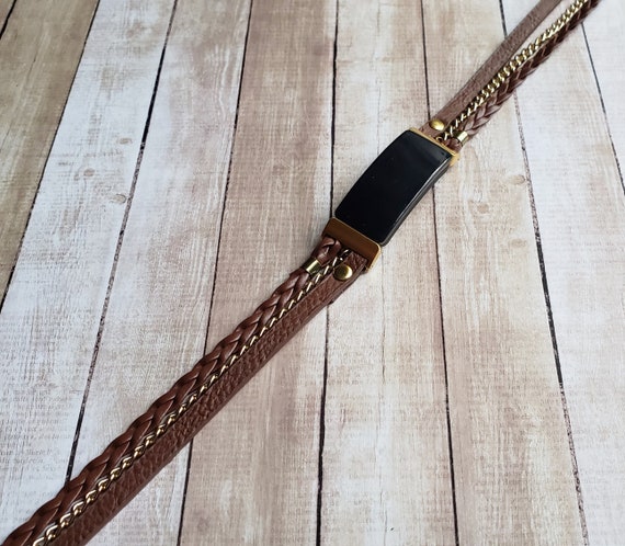 Boho Chic Fitbit LUXE Band Vegan Leather Braided Fancy Fitbit Luxe Strap  Bohemian Hippie Bracelet for Fitbit Luxe Best Gift -  Canada