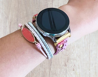 Boho Chic Leather Cuff Watch Band for Google Pixel Watch (41mm)