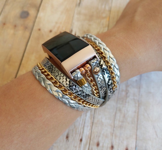 Boho Chic Fitbit 3 4 Band Double Wrap Braided - Etsy