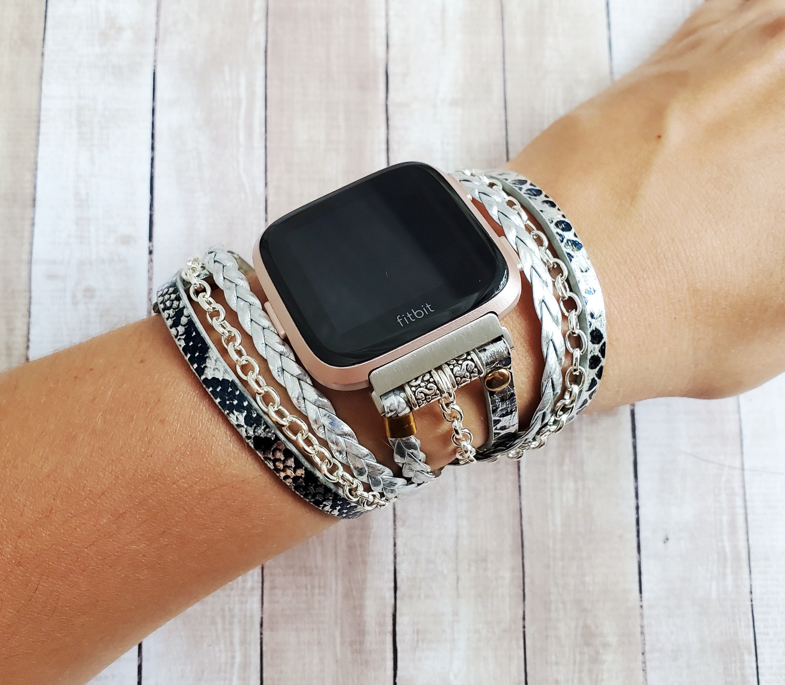 Boho Chic Fitbtit Versa Band Fitbit Versa 2 Lite Snake Print Etsy