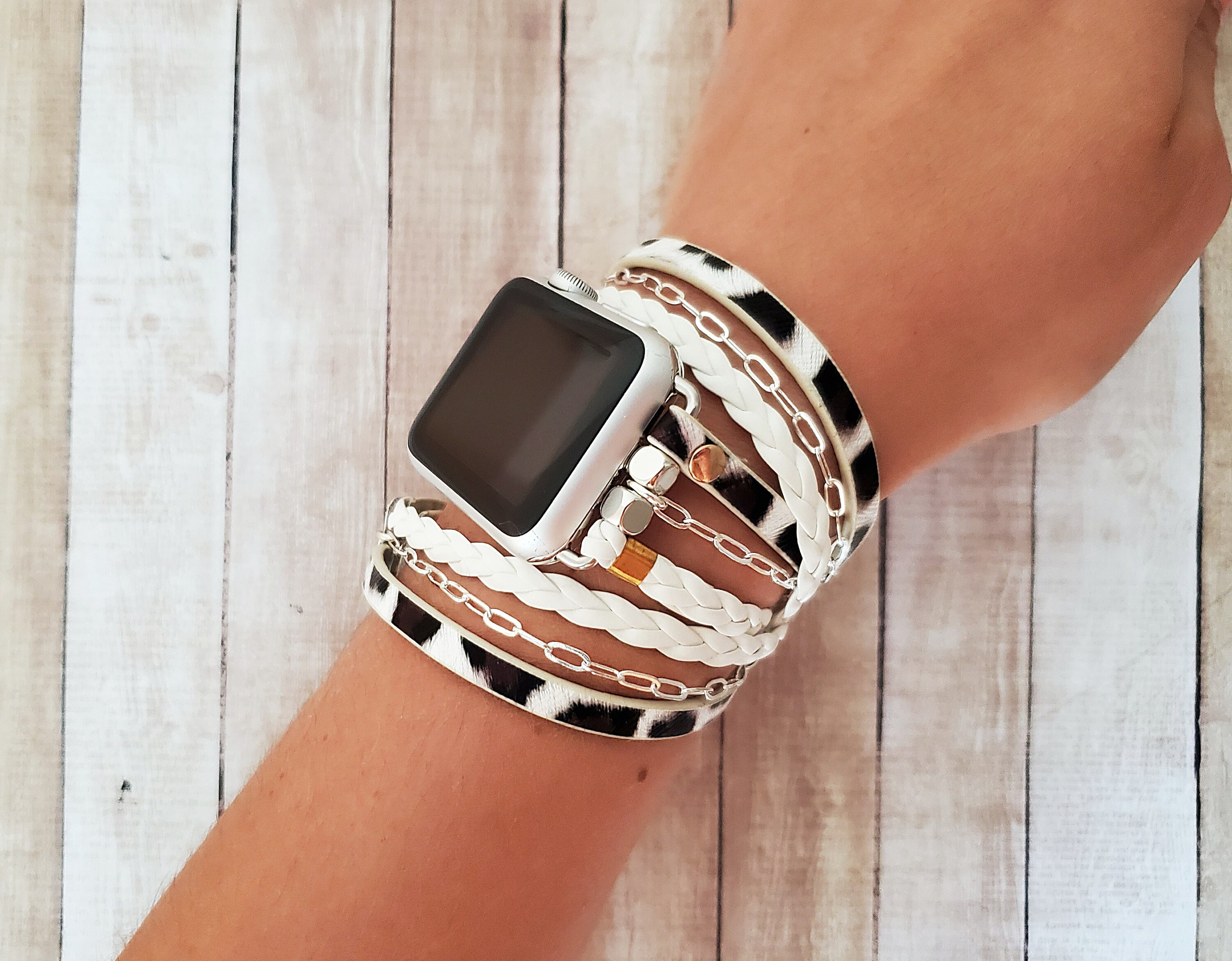 Leopard Boho Hippie Apple Watch Band 38 40 42 44mm Boho Chic | Etsy