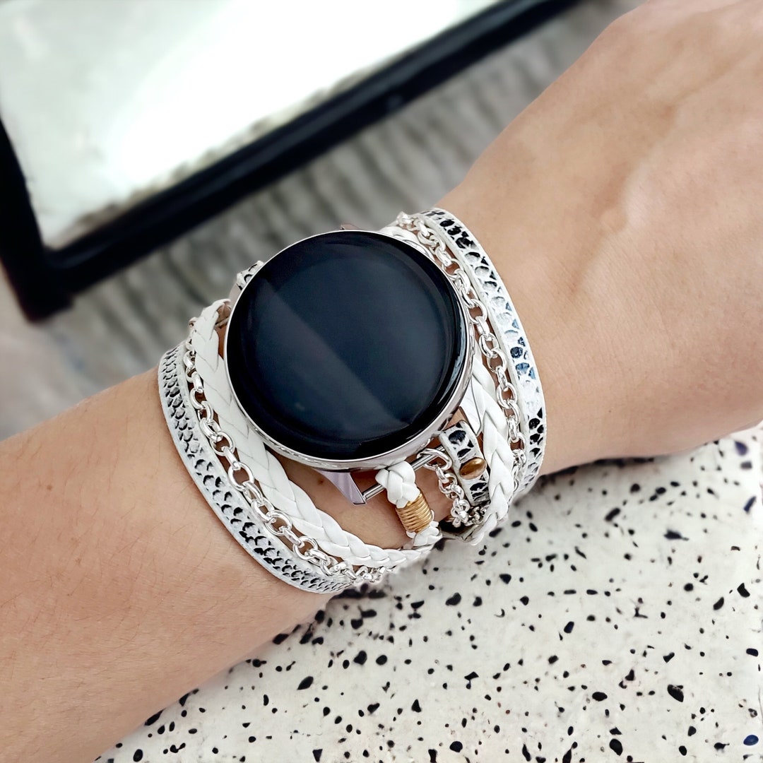 Buy Snake Chic Samsung Galaxy Active Watch Band Silver Chain Watch