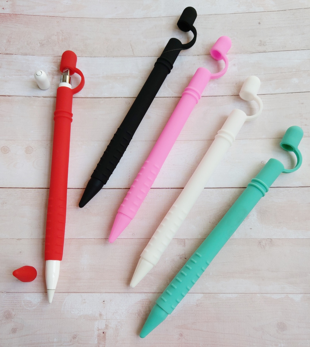 Apple Pencil Silicone Sleeve Case Nib Cover Cap Holder Red Black White Pink Green Shockproof Anti slip Protective Sleeve for Apple Pen Etsy UK