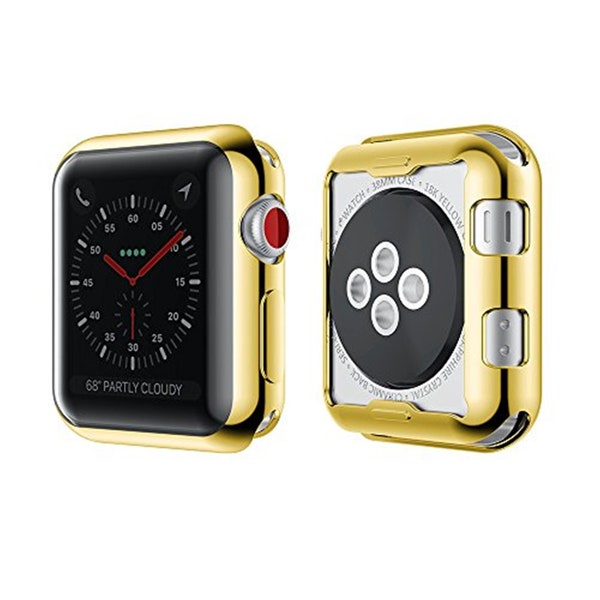 Apple Watch Protective Case Cover Silver Gold Silicone iWatch Bumper