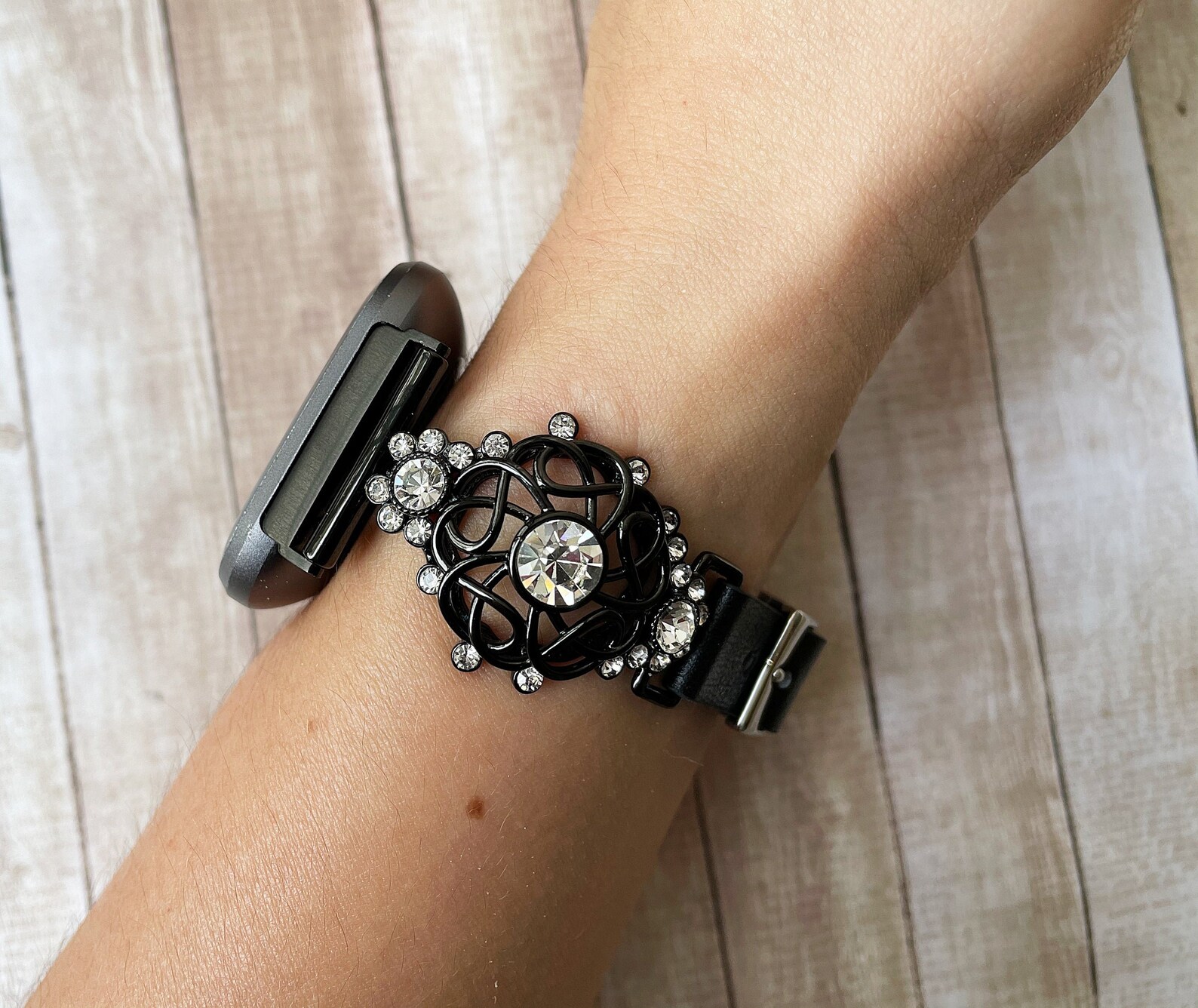 Fitbit Sense Watch Band Bling Crystal Bracelet for Fitbit Etsy