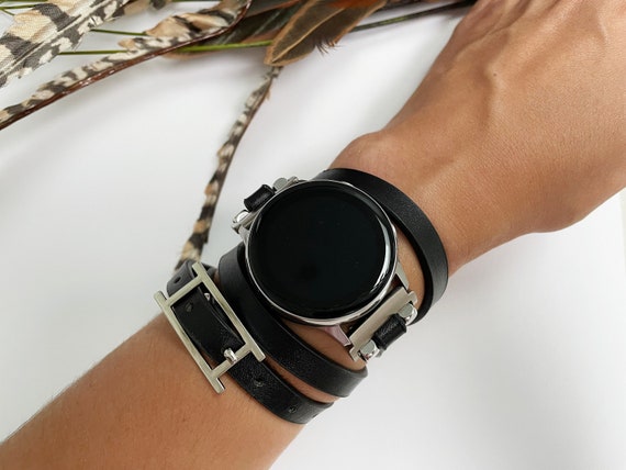 Punk Hippie Samsung Galaxy Watch Band 40 44 Gothic Leather Etsy