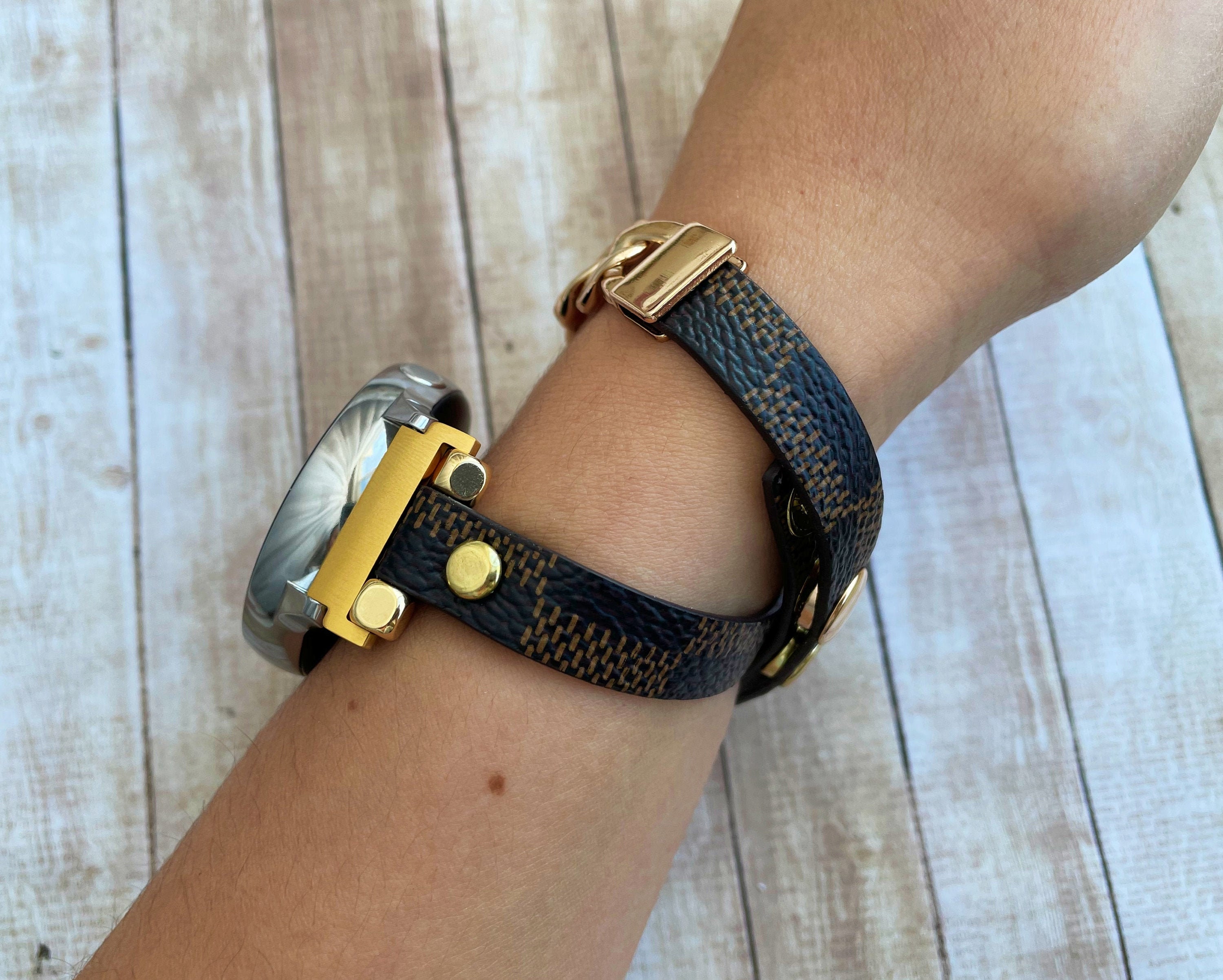 Repurposed LV Watch Band For Samsung Watch