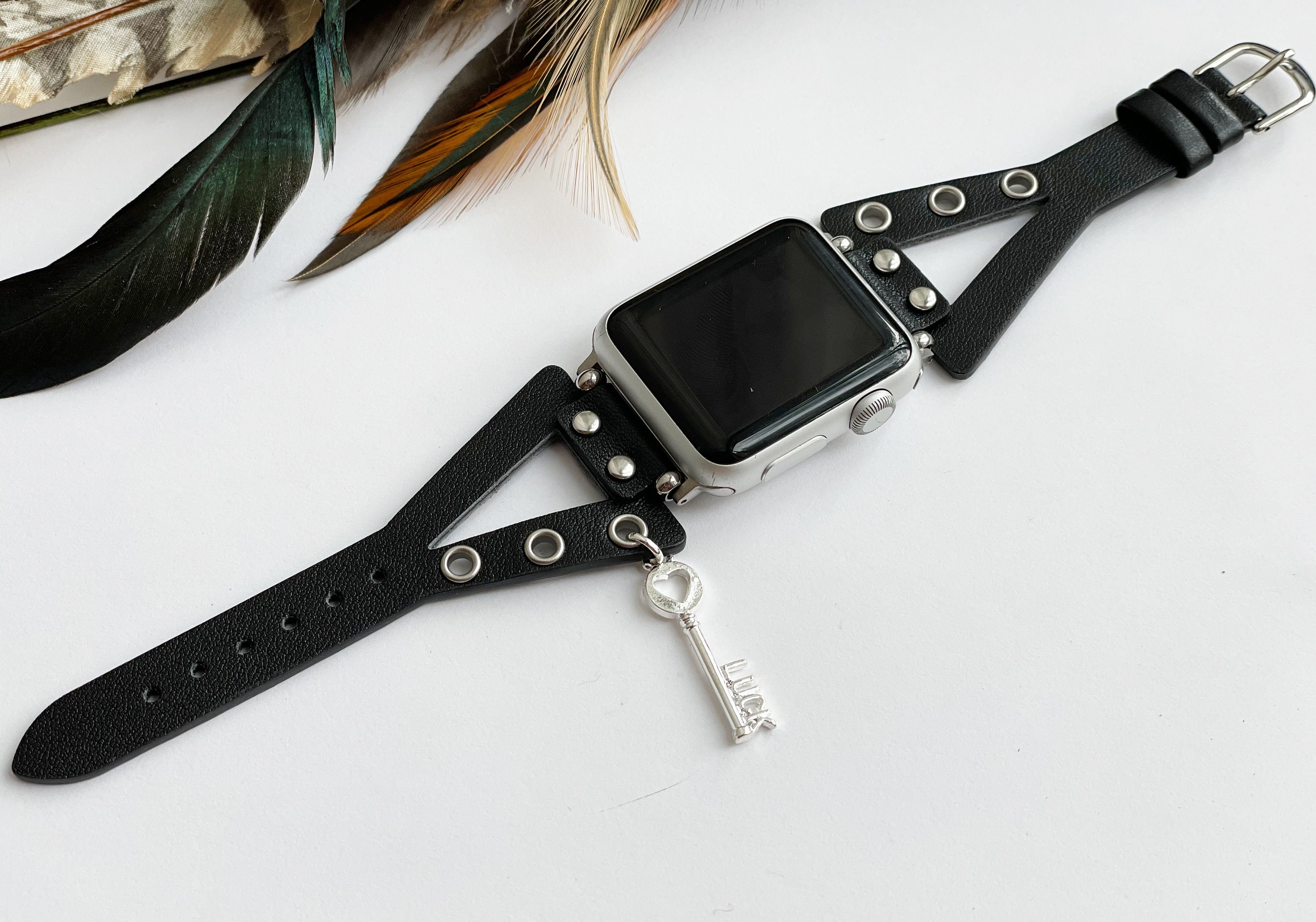 Upcycled Louis Vuitton Leather Apple Watch Band – Phone Swag