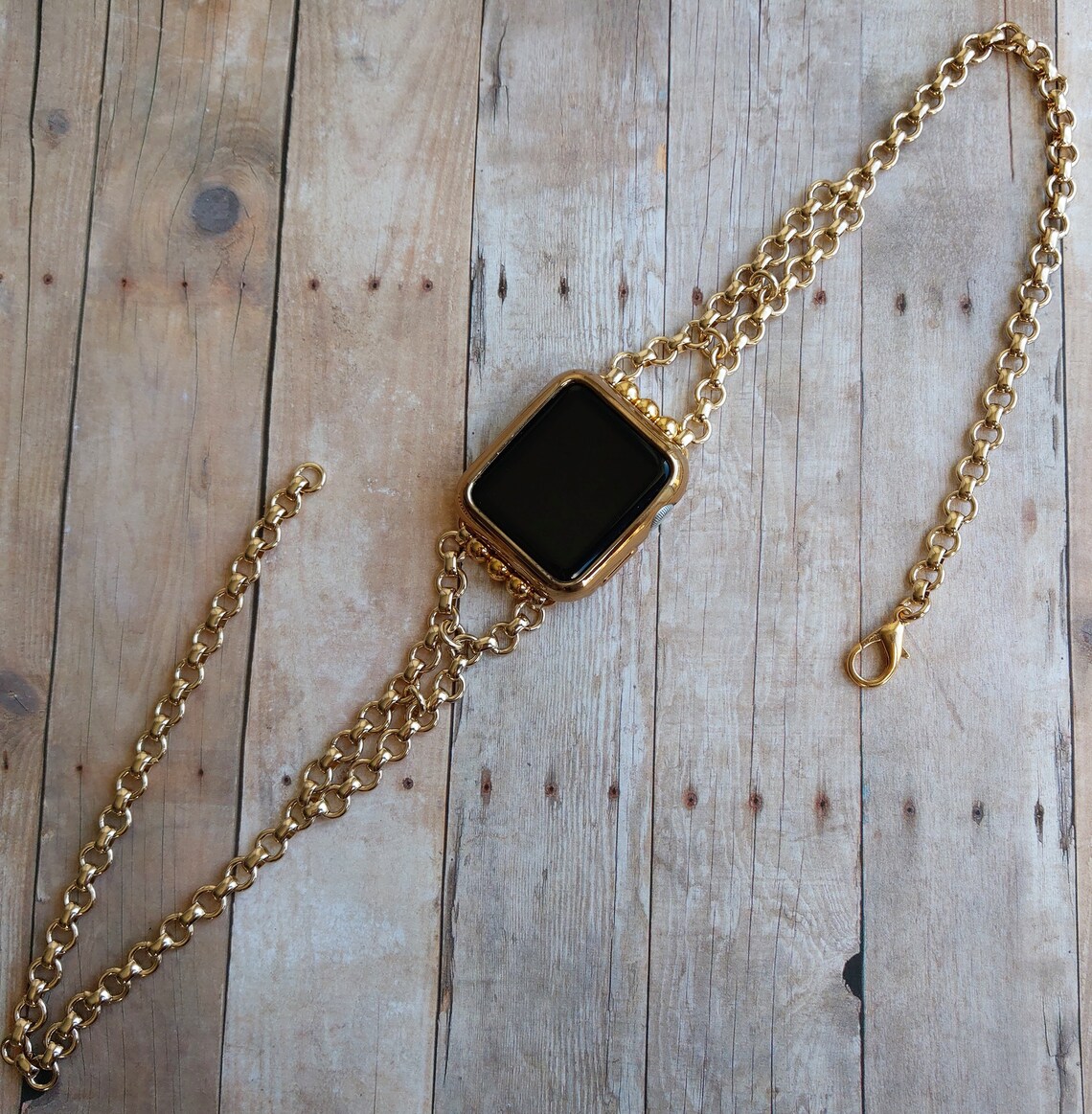 Gold Chain Apple Watch Band Unisex Chain Link Iwatch Bracelet Etsy