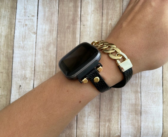 Leather Wrist band For Fitbit Versa /versa 2/versa lite strap