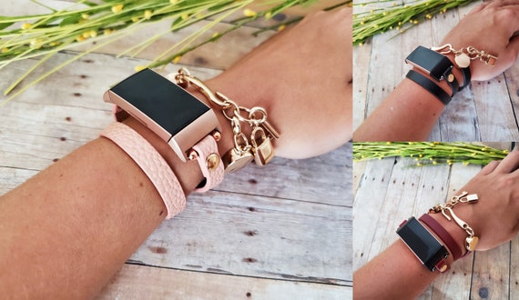 fitbit charge 3 leather bands