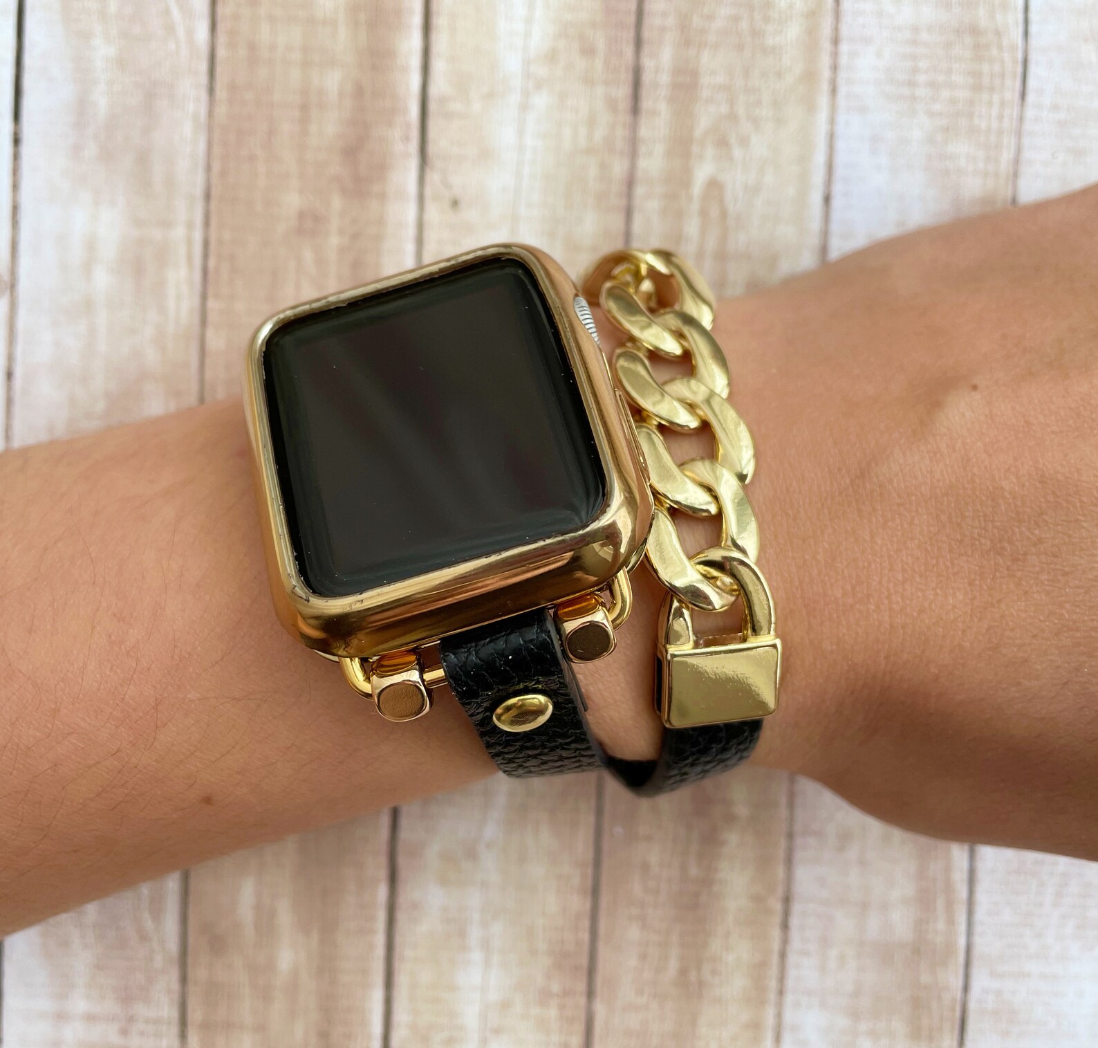 Gold Chain Link Bracelet for Apple Watch 38 40 42 44mm Unique Etsy