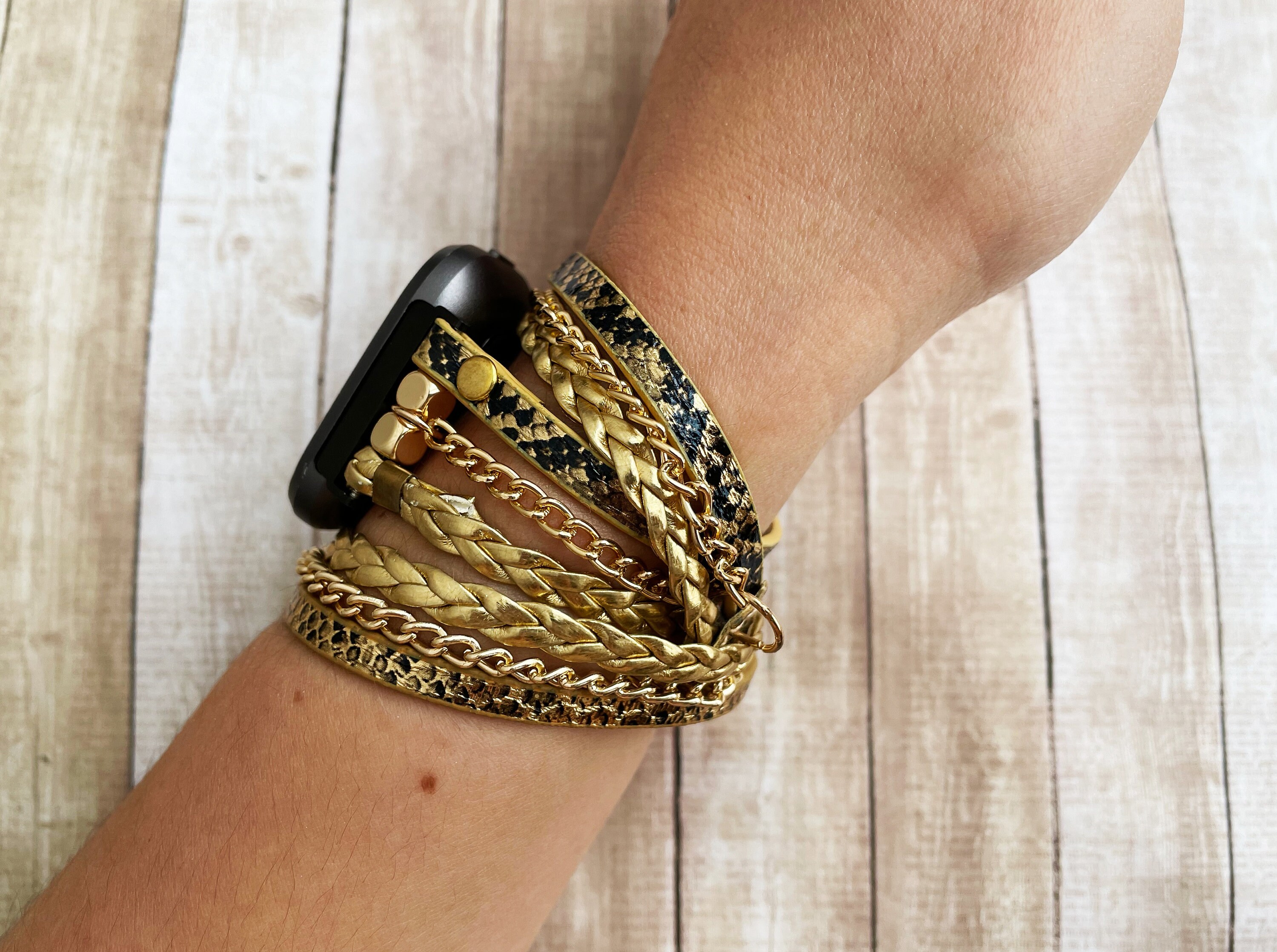 fitbit versa gold strap