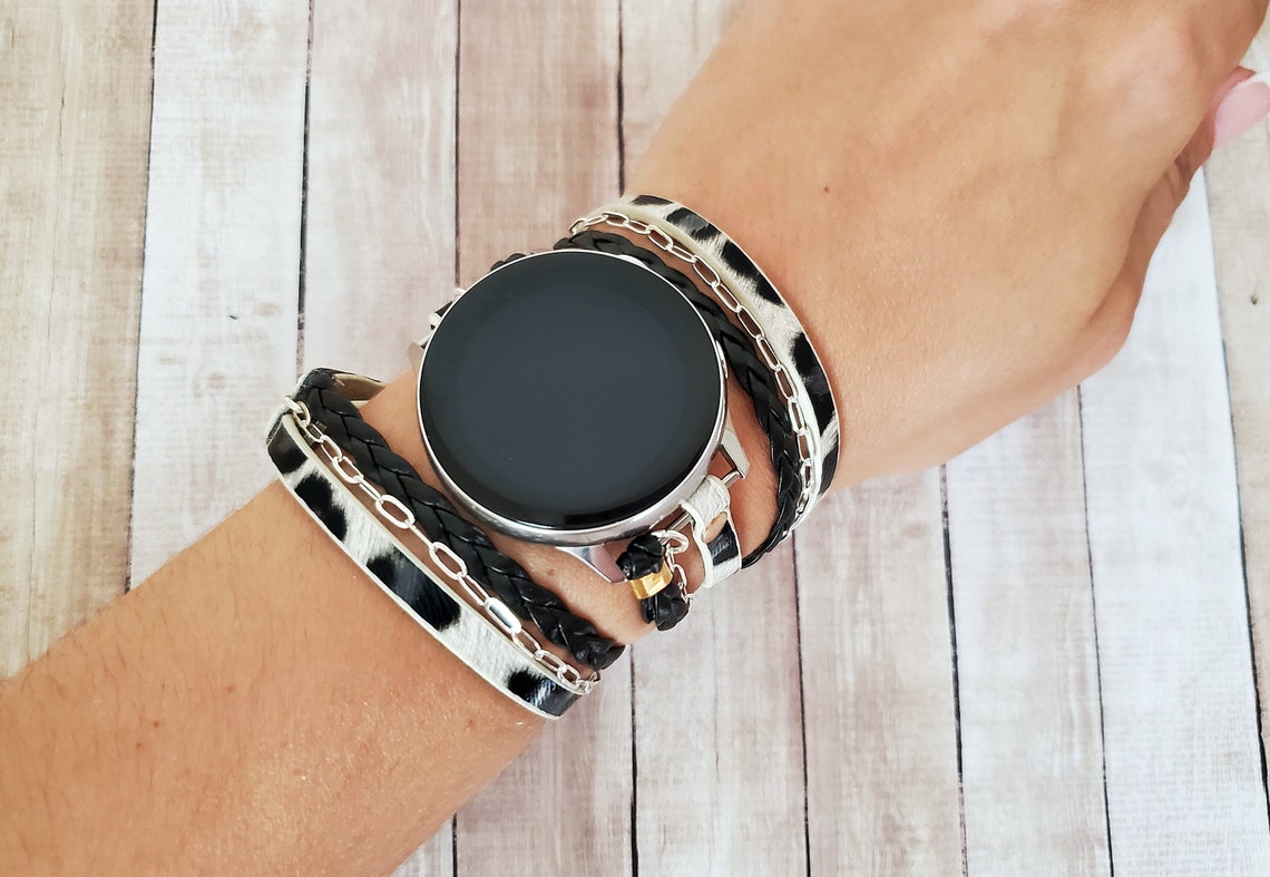 Garmin Venu Watch Band Leopard Print Chain Bracelet for Garmin Etsy