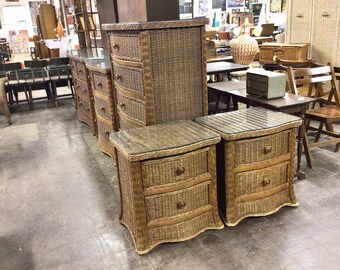 Rattan Dresser Etsy